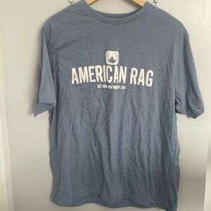 American Rag Light Blue Logo Tee 🎊